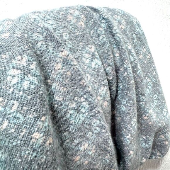 Sonoma PJ Stretch Soft Jogger Pajama Pants Gray Blue Floral Print Size Large - Picture 5 of 6